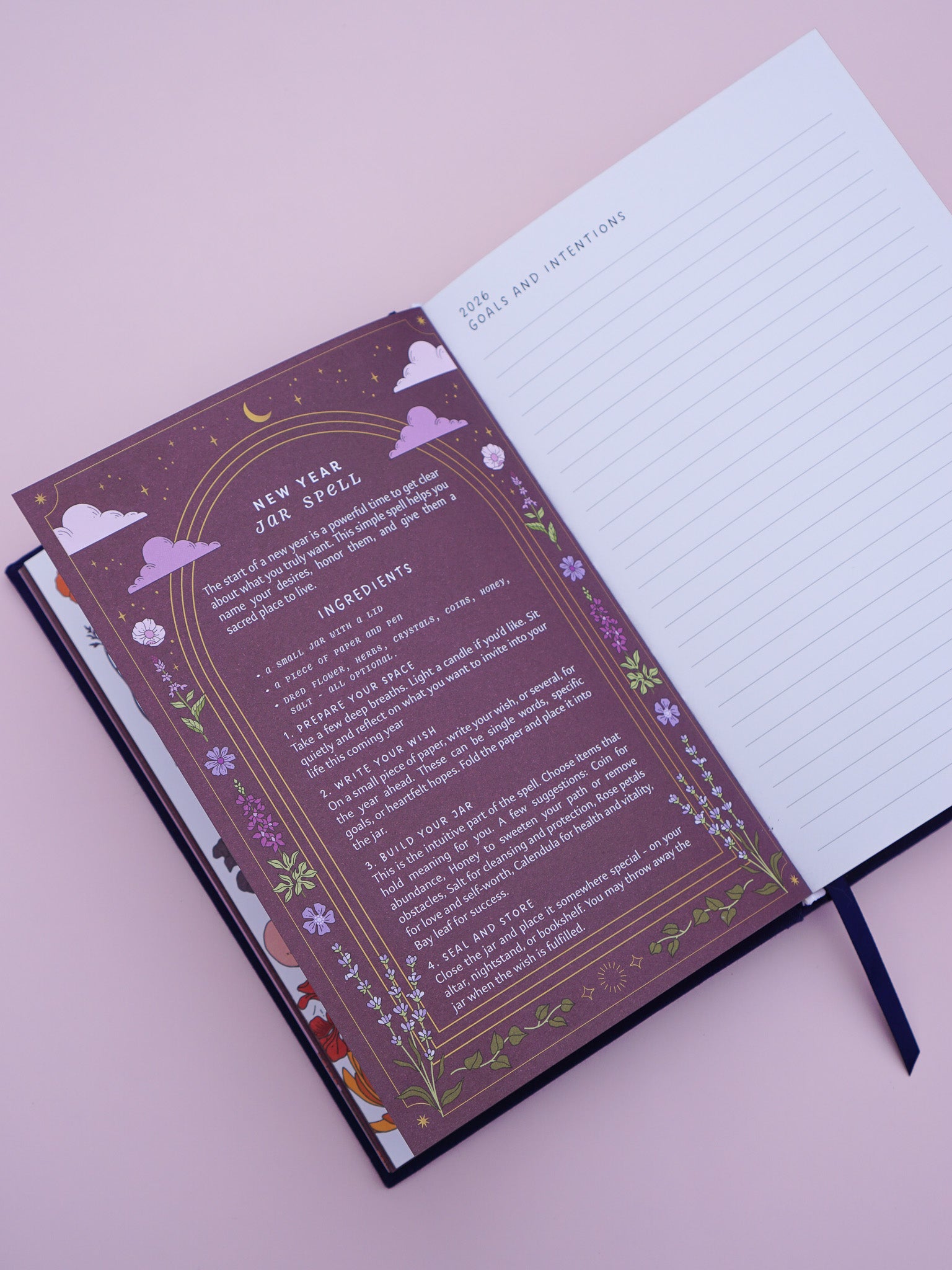 Moon Journal - 2026 Planner- Vintage green edition