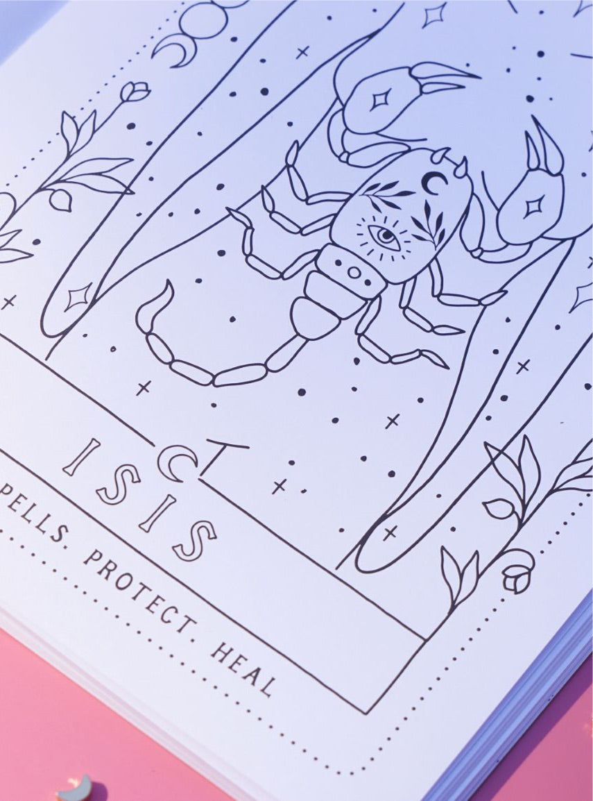 Moon Witch Coloring Book